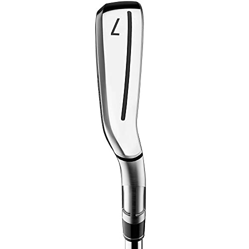 Silver golf club iron with sleek design