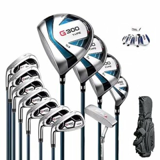 Complete G300 golf club set with bag and covers.