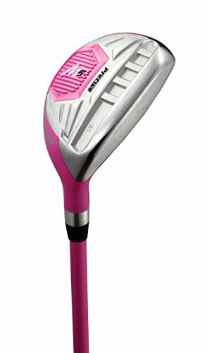 Pink golf club with silver head