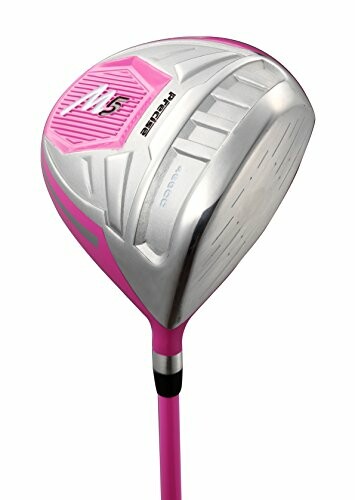 Pink and silver golf driver club head