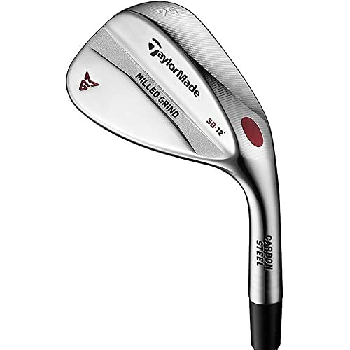 TaylorMade golf wedge club with milled grind.