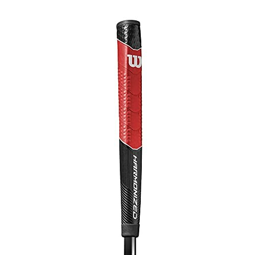 Wilson Harmonized golf putter grip in red and black.