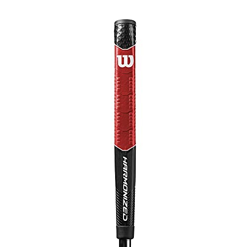 Wilson Harmonized golf putter grip in red and black.